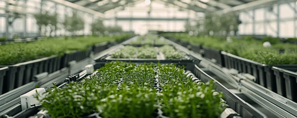 rosemary in a greenhouse